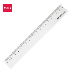 得力6220 直尺	20cm(透明)(30只/盒)