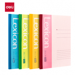 得力7653 无线装订本	(颜色随机)-60张-A5(10本/包)