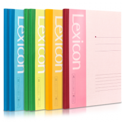 得力7654 无线装订本	(颜色随机)-80张-A5（6本/袋）