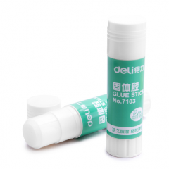 得力7103 固体胶	(无色)(12只/盒)36g